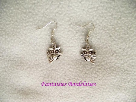 Boucles d'oreilles chouettes